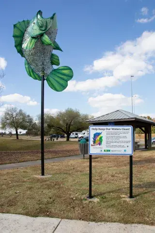 Bass sculpture