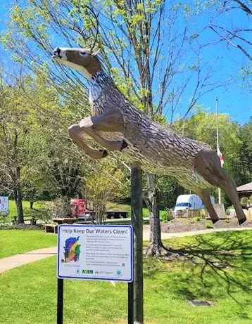 Deer sculpture